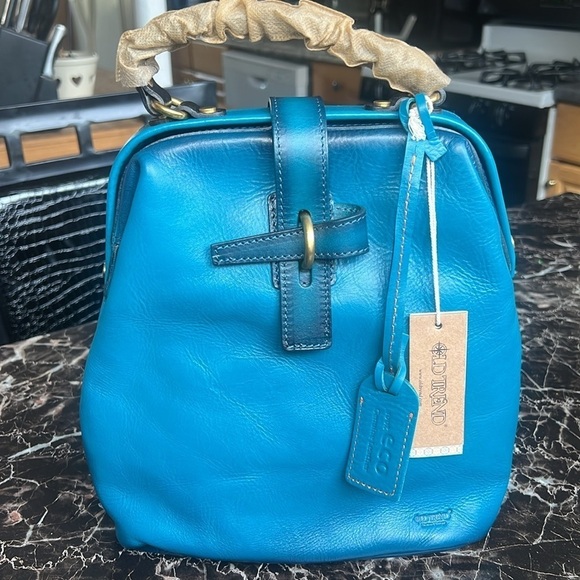 Old Trend Pamela Leather Backpack Turquoise Ombre NWT Convertible Crossbody Boho main image 8